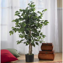 Load image into Gallery viewer, 3ft. Ficus Silk Artificial Tree, Green